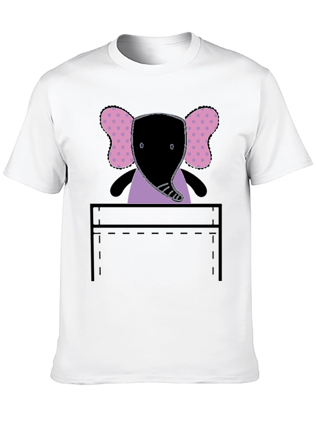 Elephant Pocket Graphic Tee - Fun and Playful!