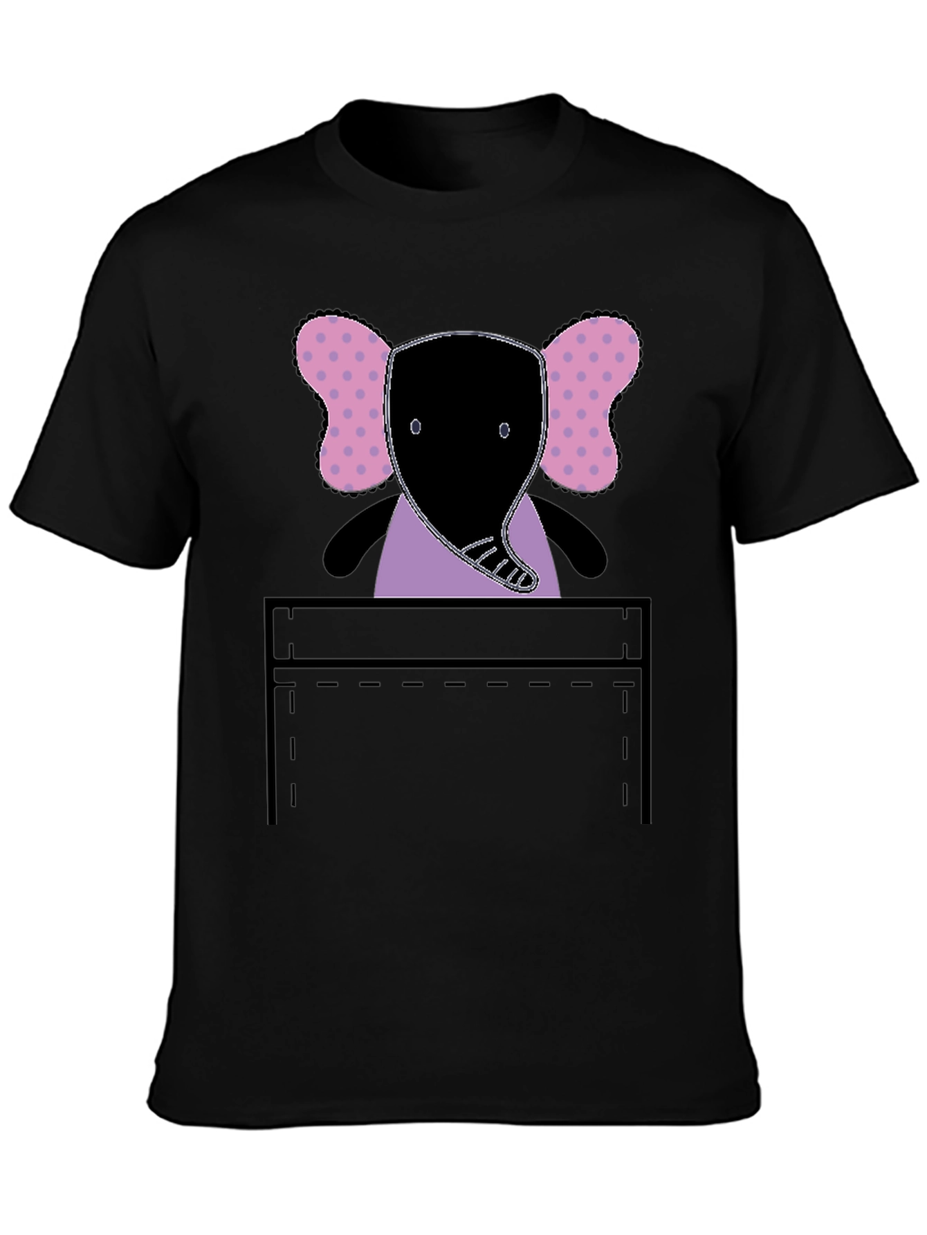 Elephant Pocket Graphic Tee - Fun and Playful!