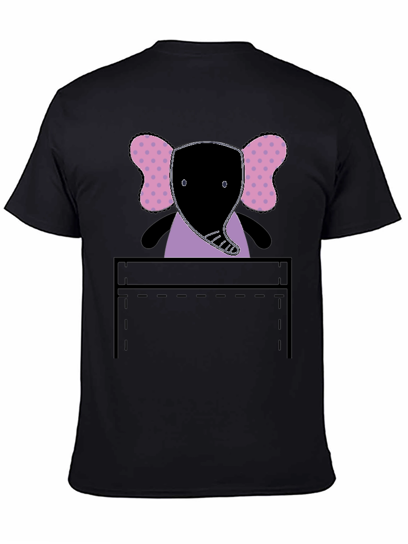 Elephant Pocket Graphic Tee - Fun and Playful!