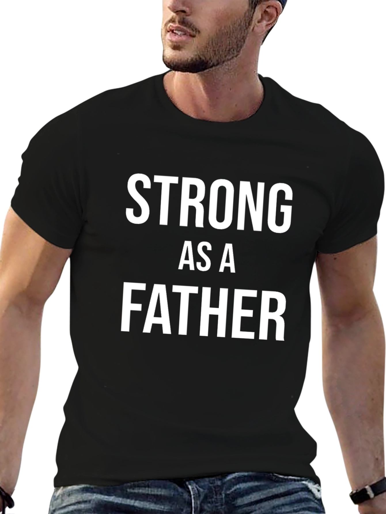 Strong as a Father Mens T-Shirt