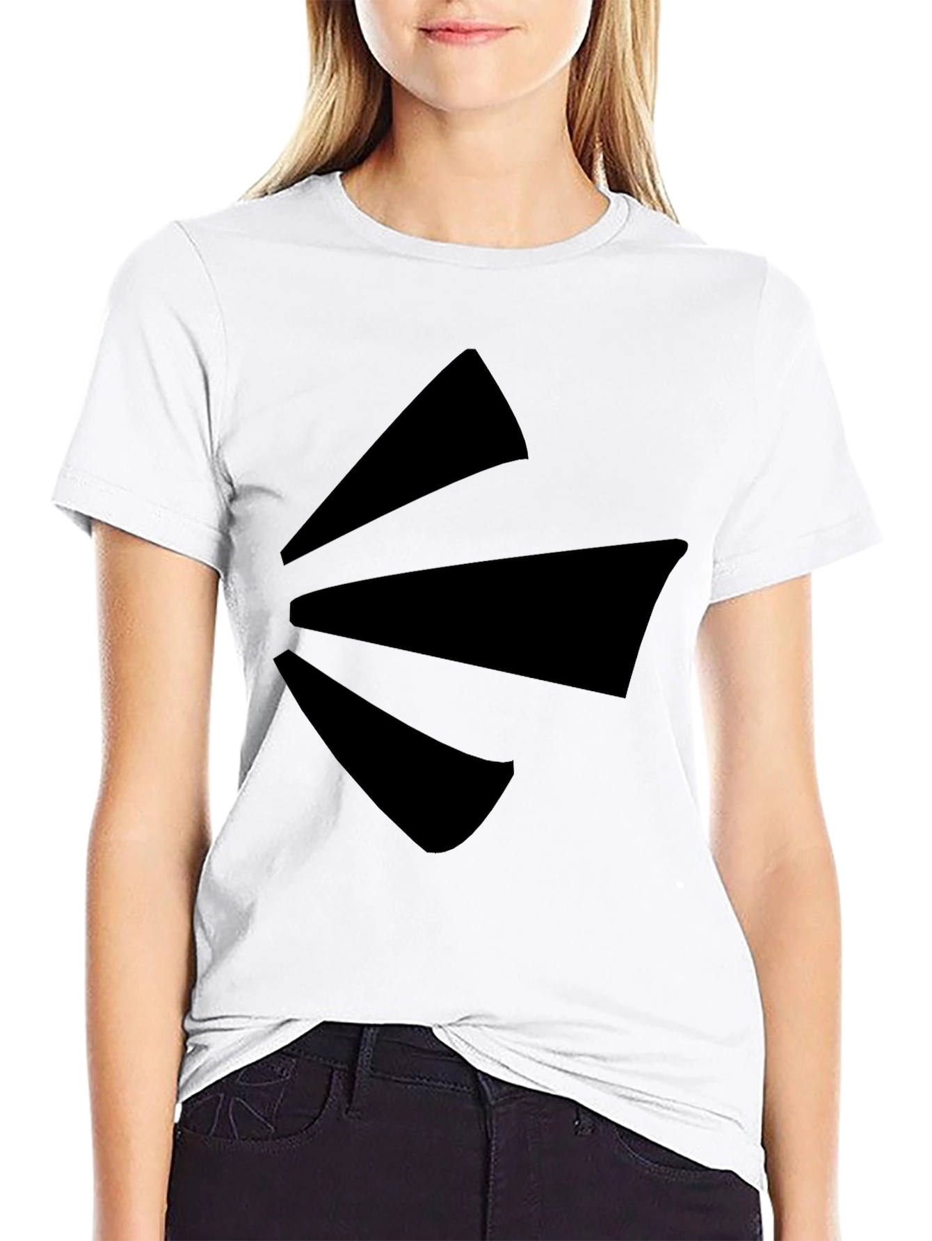 Stylish Black Graphic Tee - Modern Design