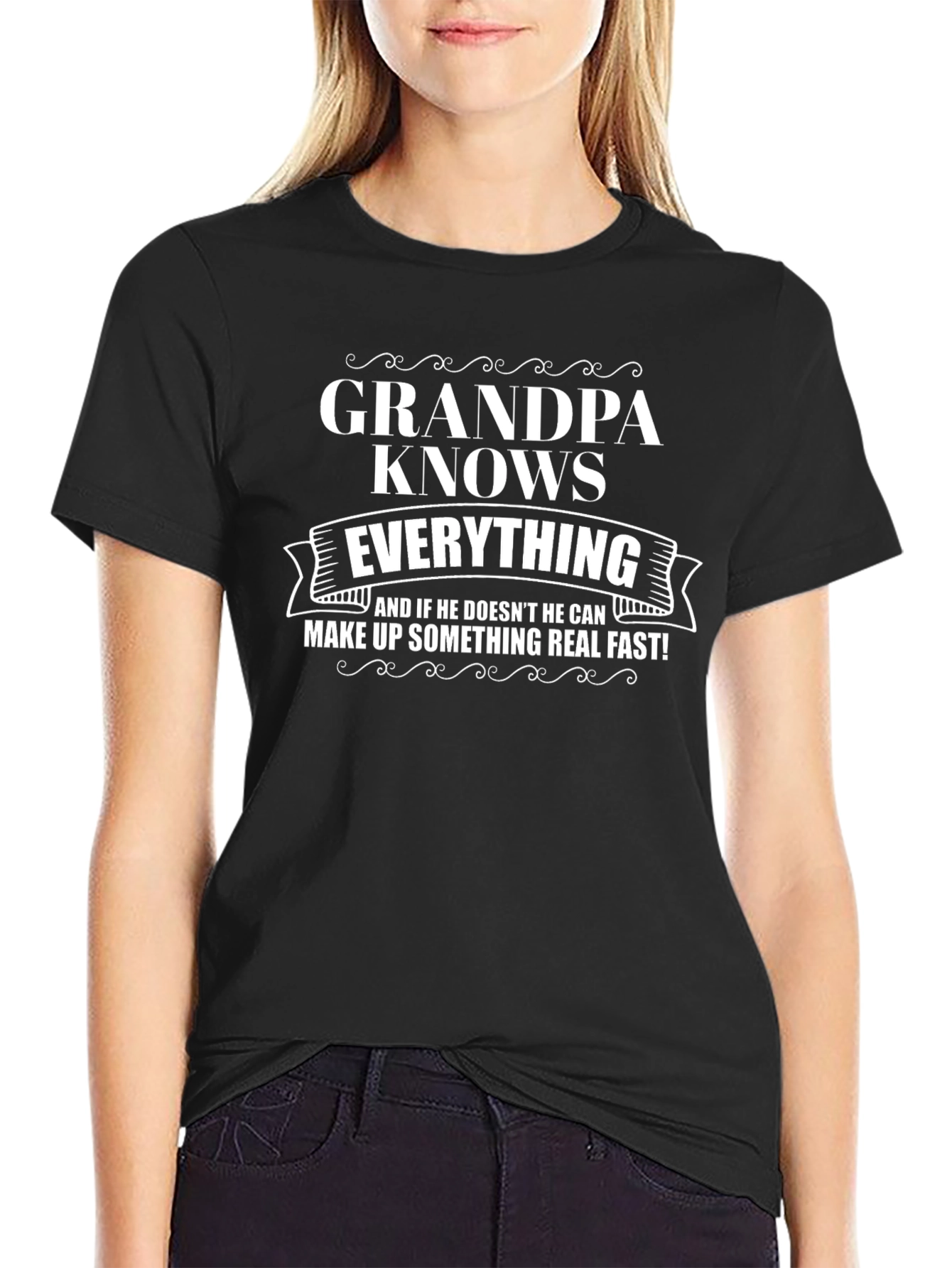 Grandpa Knows Everything Graphic T-Shirt