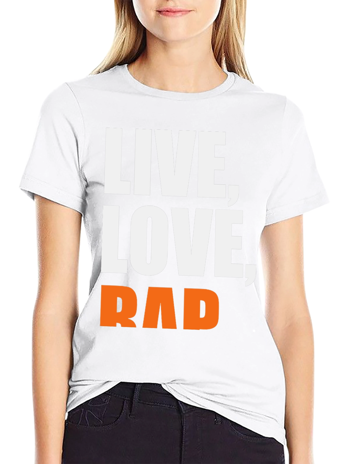 Live Love Rad Graphic Tee - Black