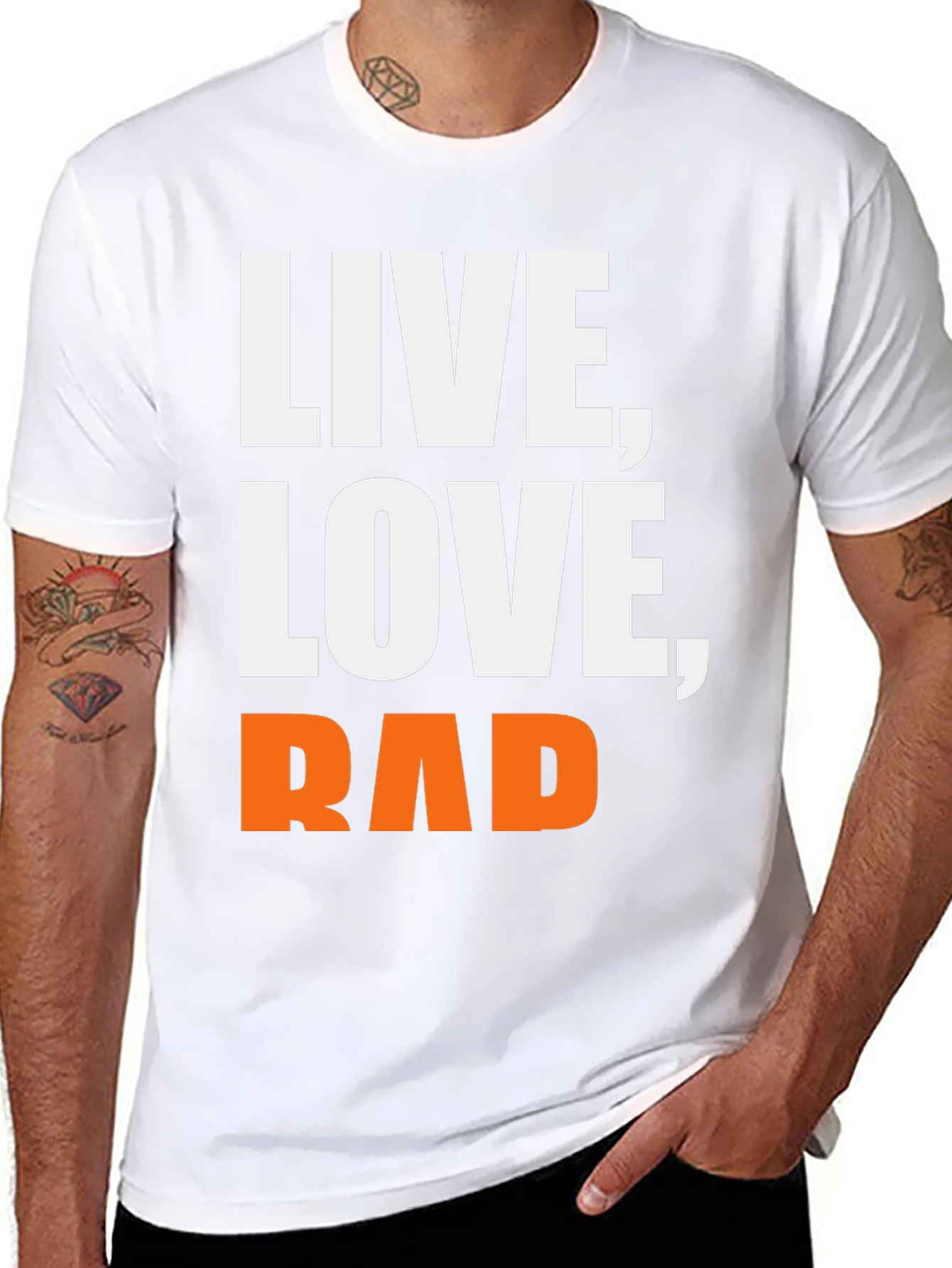 Live Love Rad Graphic Tee - Black