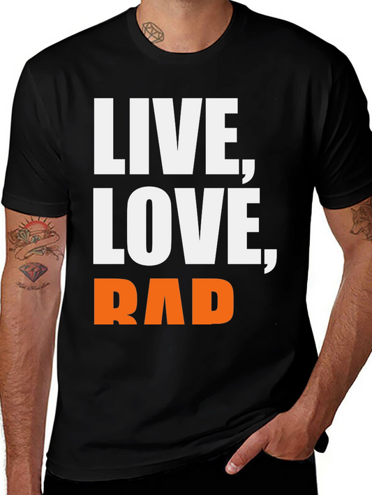 Live Love Rad Graphic Tee - Black