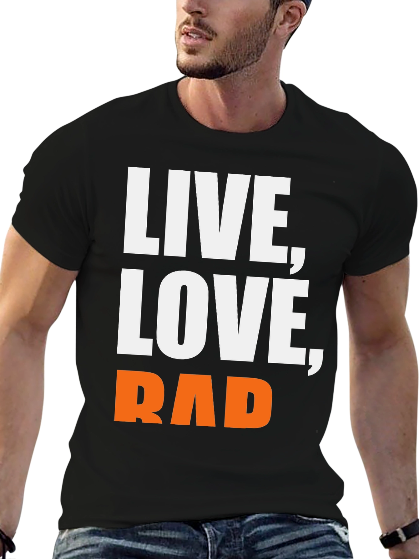 Live Love Rad Graphic Tee - Black