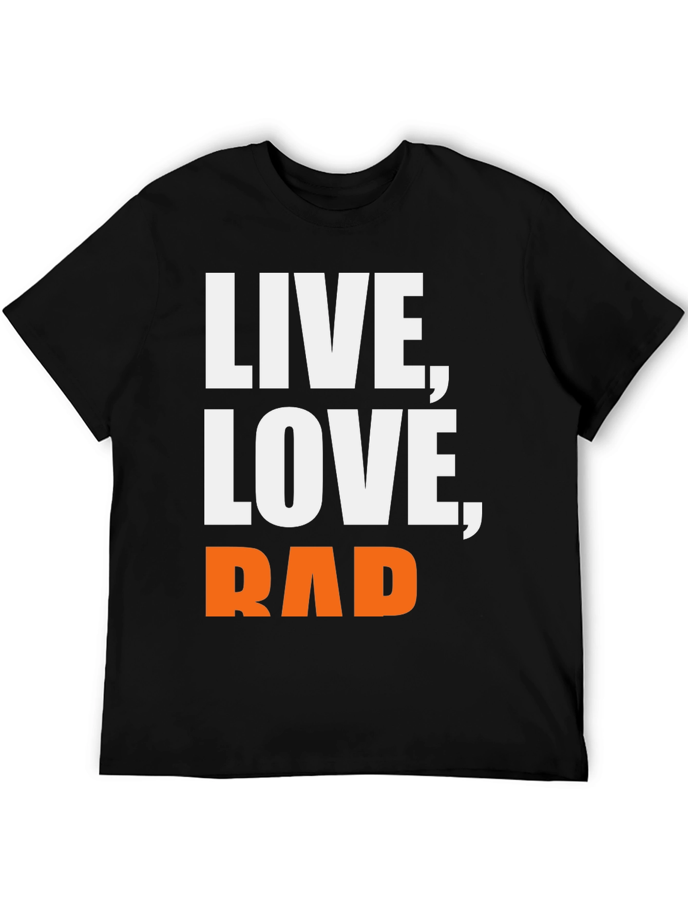 Live Love Rad Graphic Tee - Black