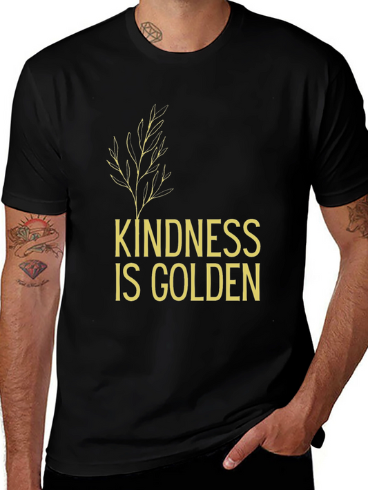 Kindness Is Golden Graphic Tee - Stylish Comfort
