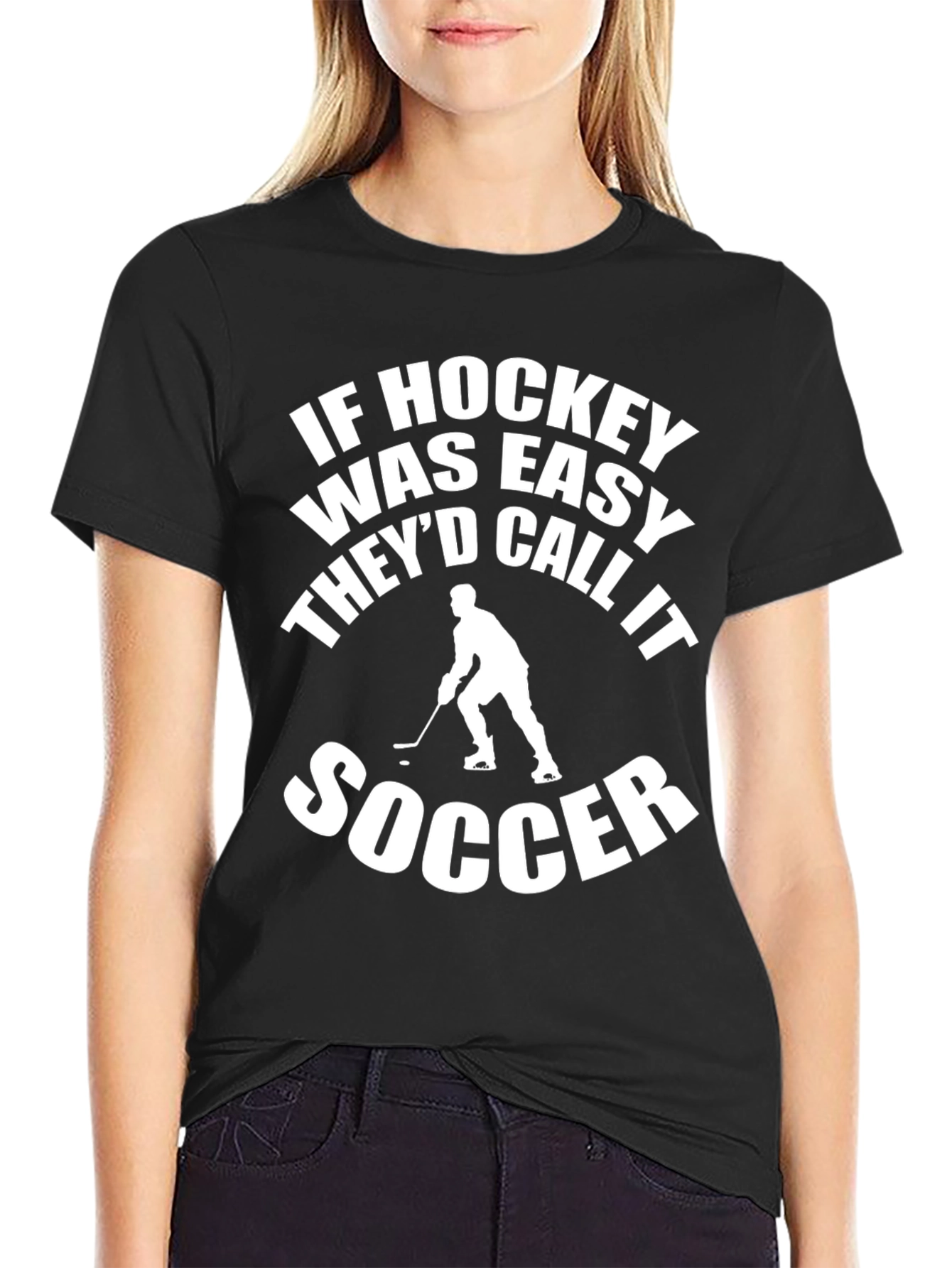 Funny Hockey vs Soccer Graphic Tee