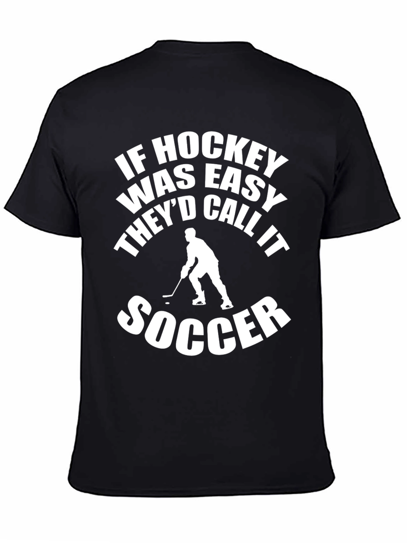 Funny Hockey vs Soccer Graphic Tee