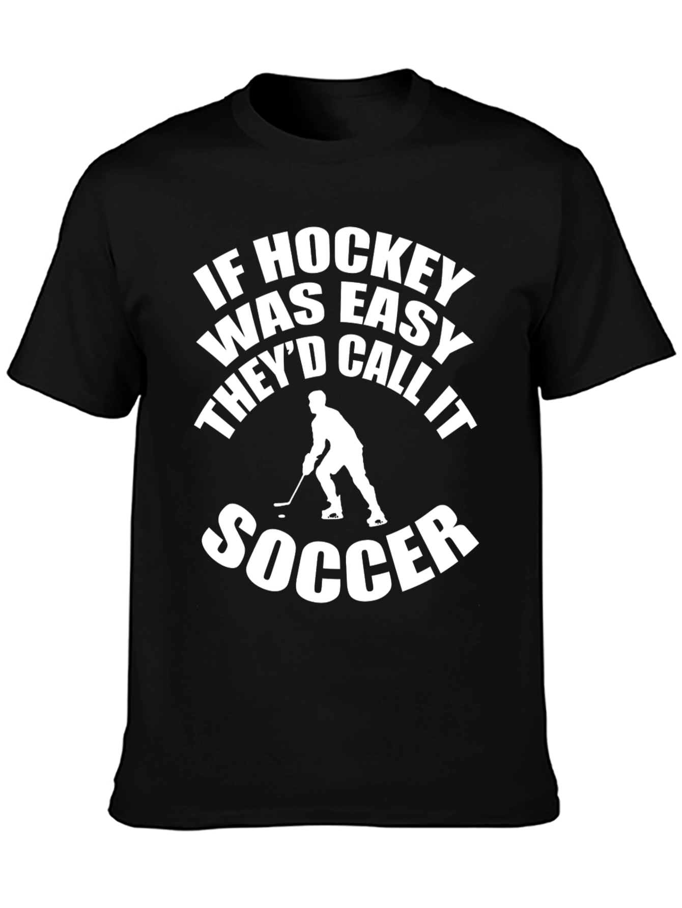 Funny Hockey vs Soccer Graphic Tee