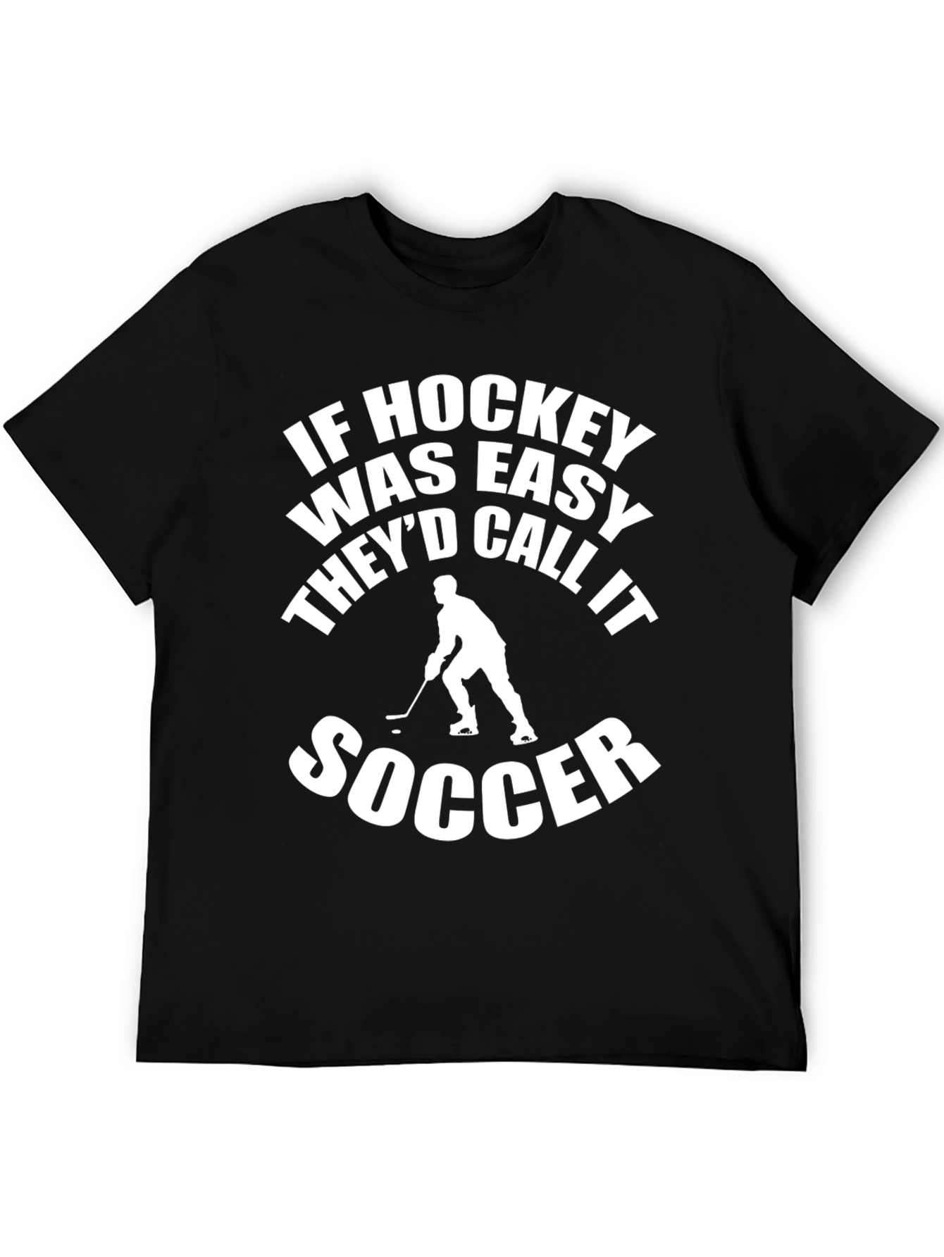 Funny Hockey vs Soccer Graphic Tee