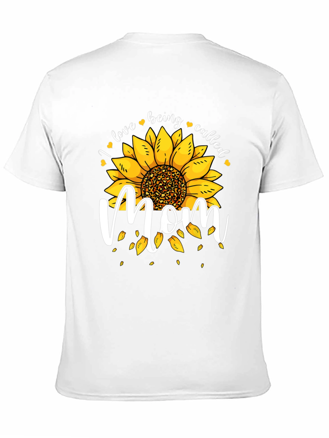 Sunflower Mom Graphic Tee - Black Cotton Blend