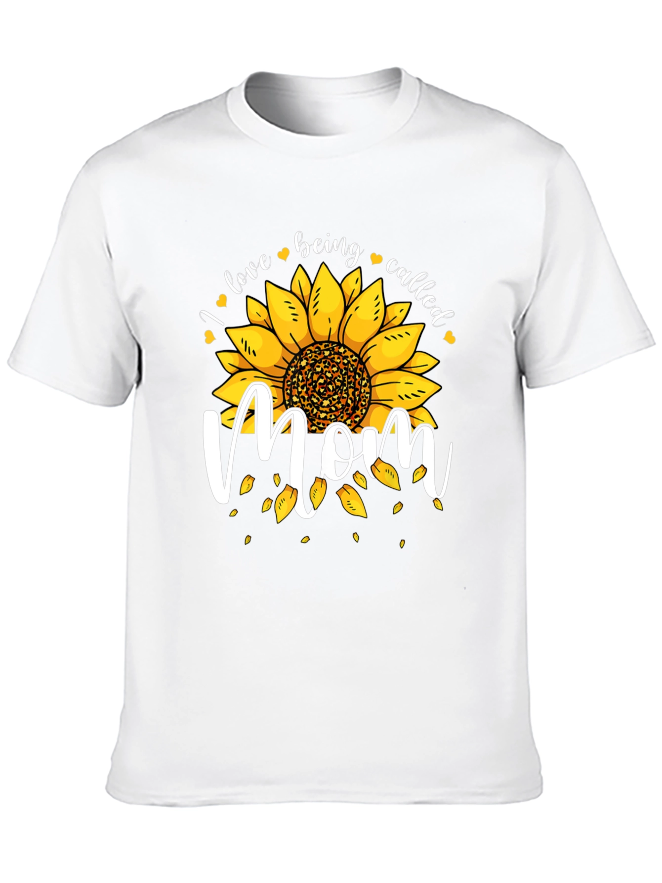 Sunflower Mom Graphic Tee - Black Cotton Blend