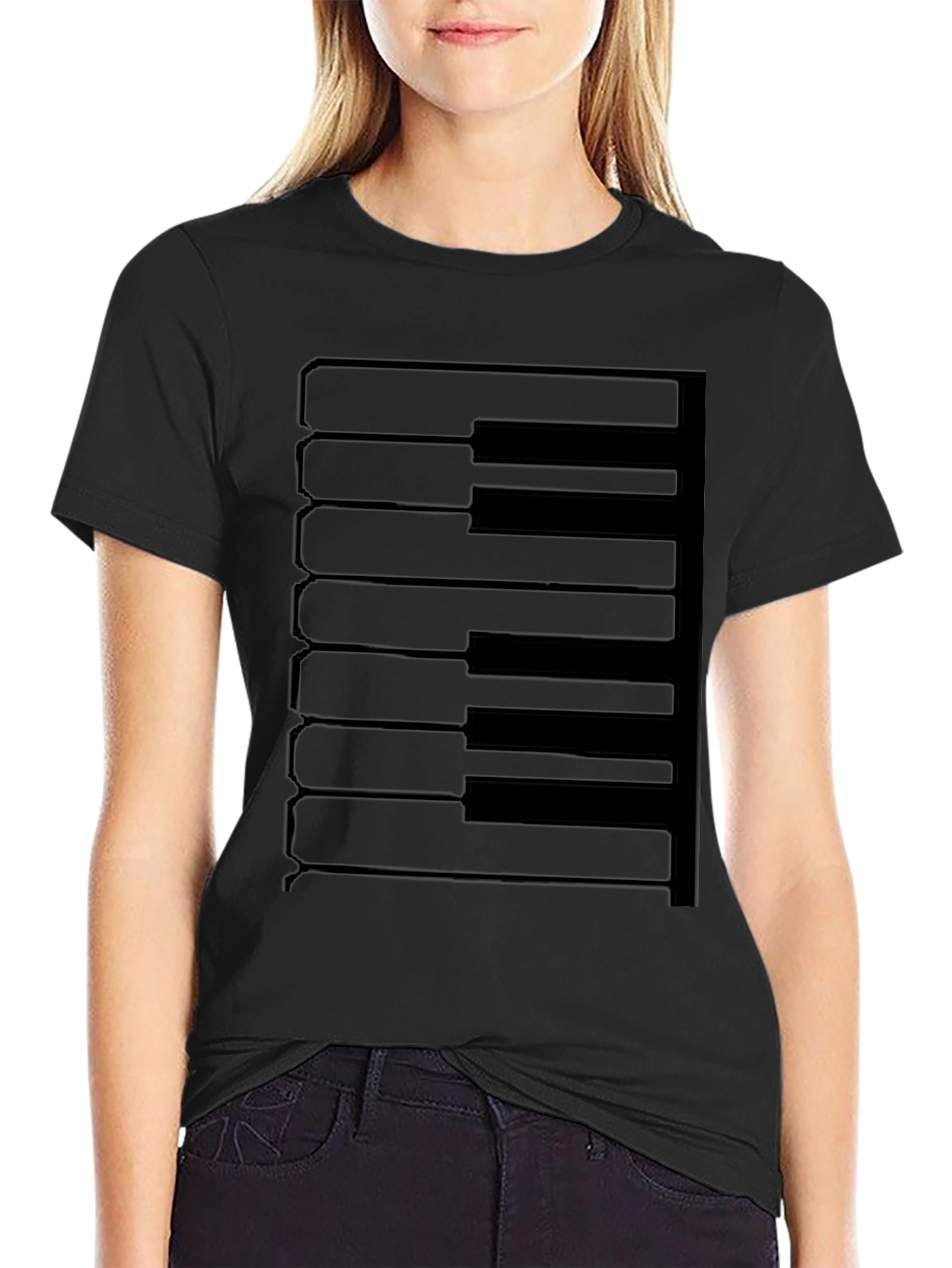 Piano Keys Graphic Tee - Musician T-Shirt