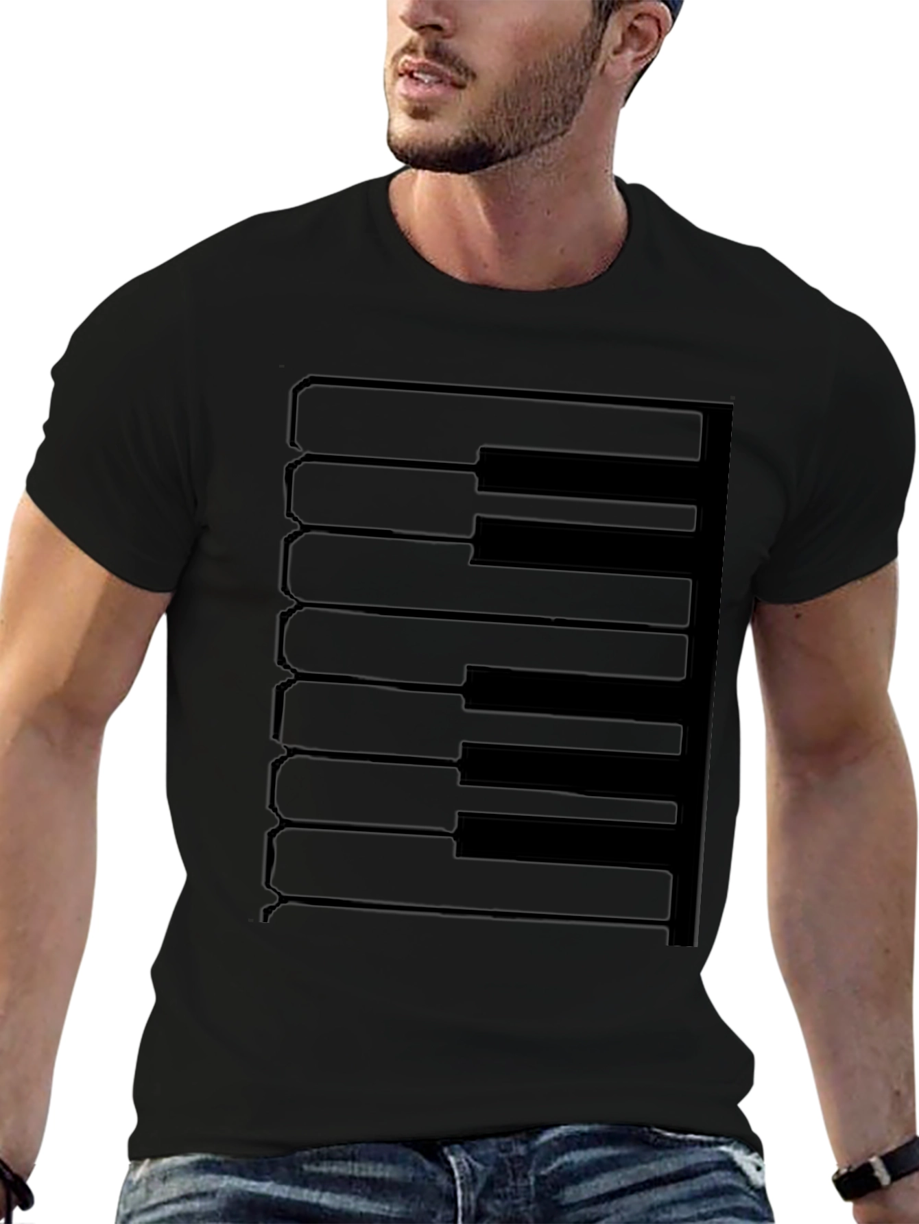 Piano Keys Graphic Tee - Musician T-Shirt