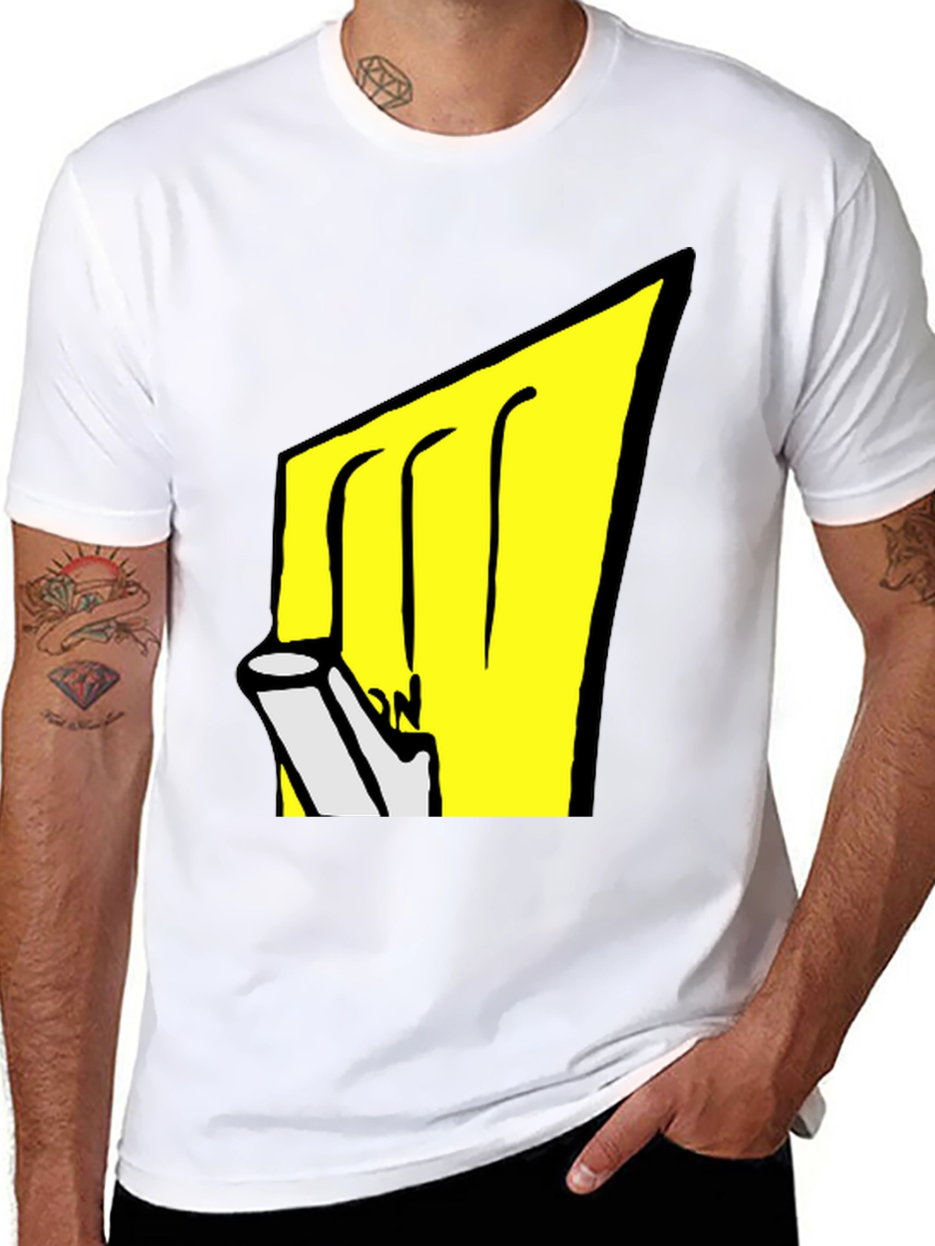 Black T-Shirt with Graphic Design