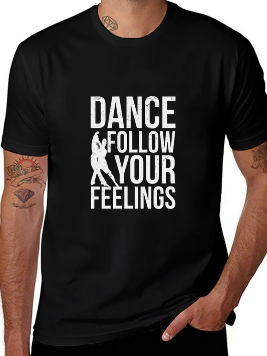 Dance Follow Your Feelings Graphic Tee - Black