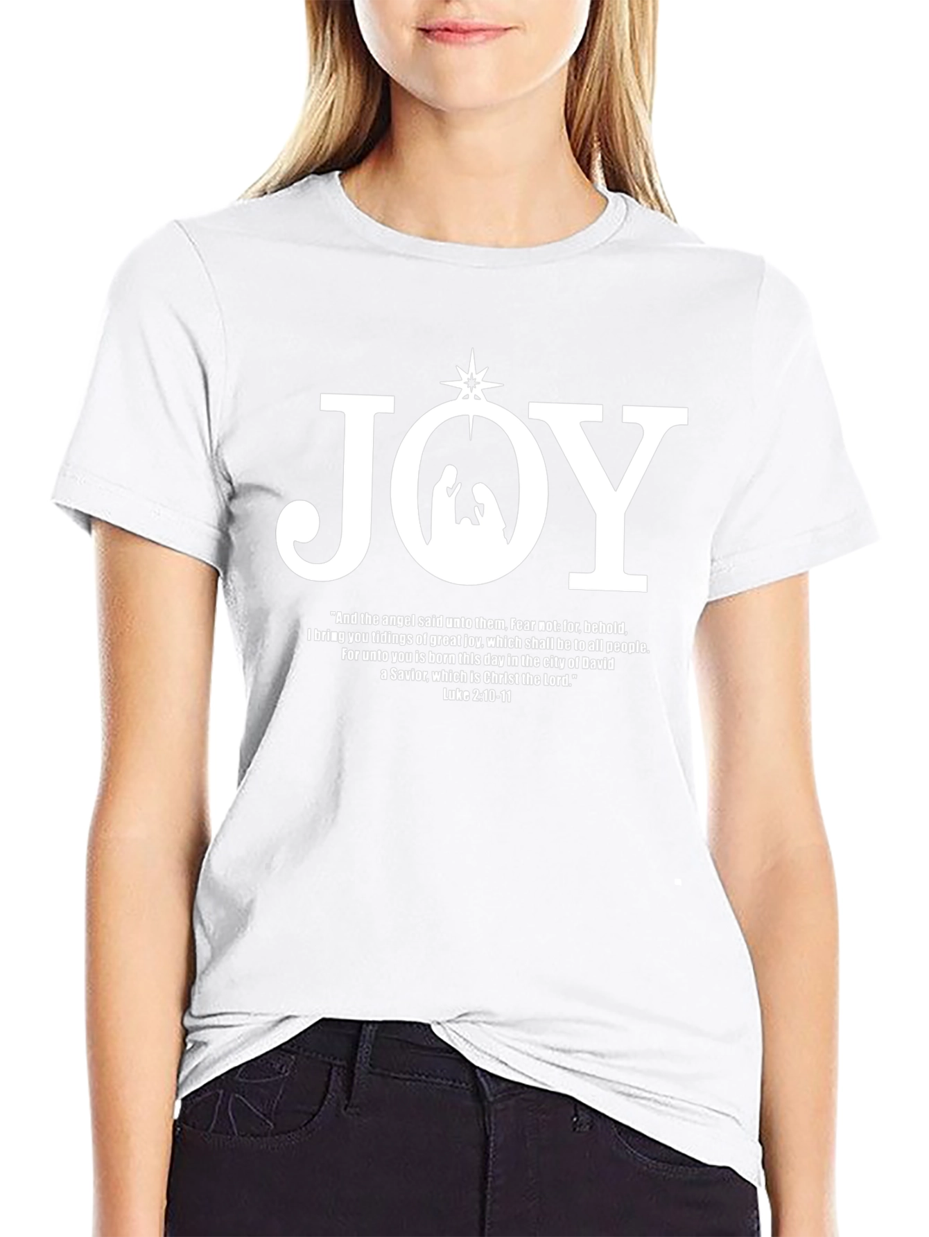 JOY Nativity T-Shirt - Religious Christmas Tee