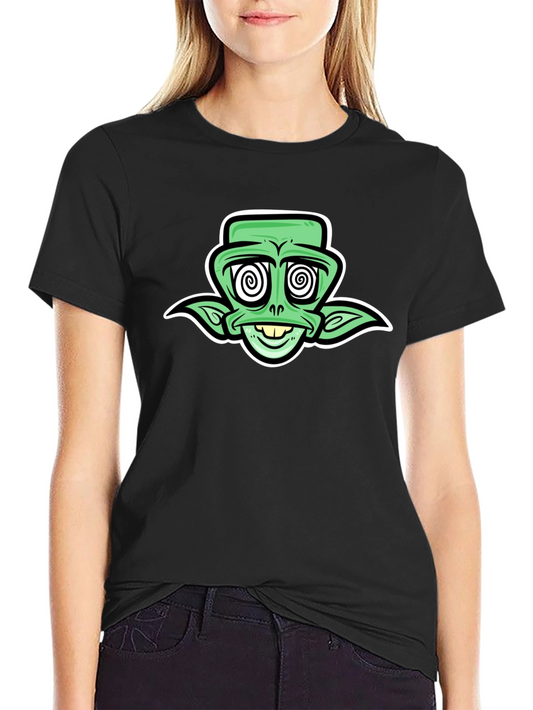 Groovy Alien Graphic Tee - Black