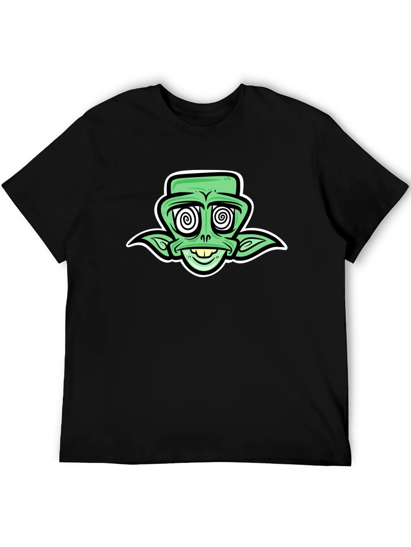 Groovy Alien Graphic Tee - Black