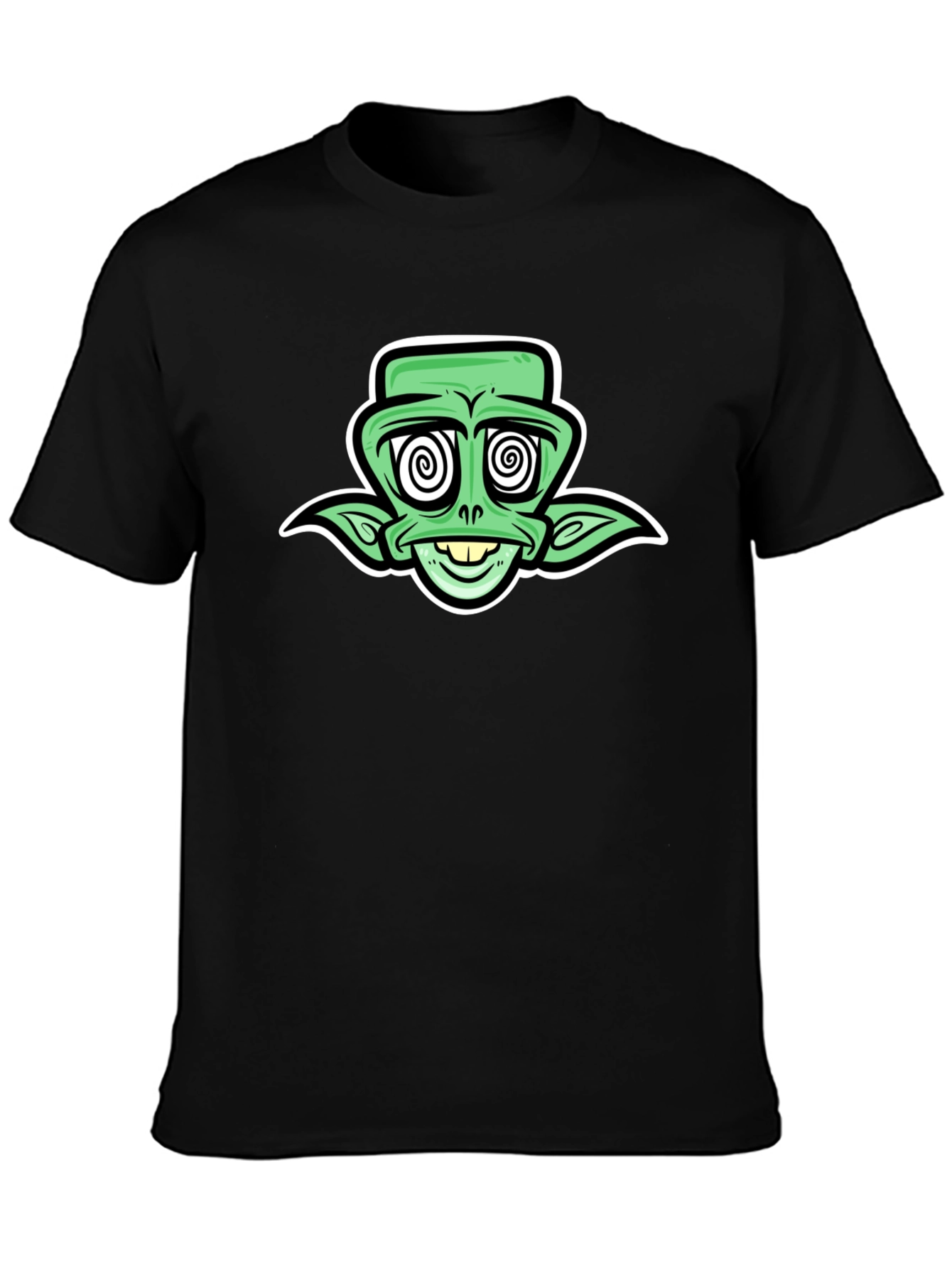 Groovy Alien Graphic Tee - Black