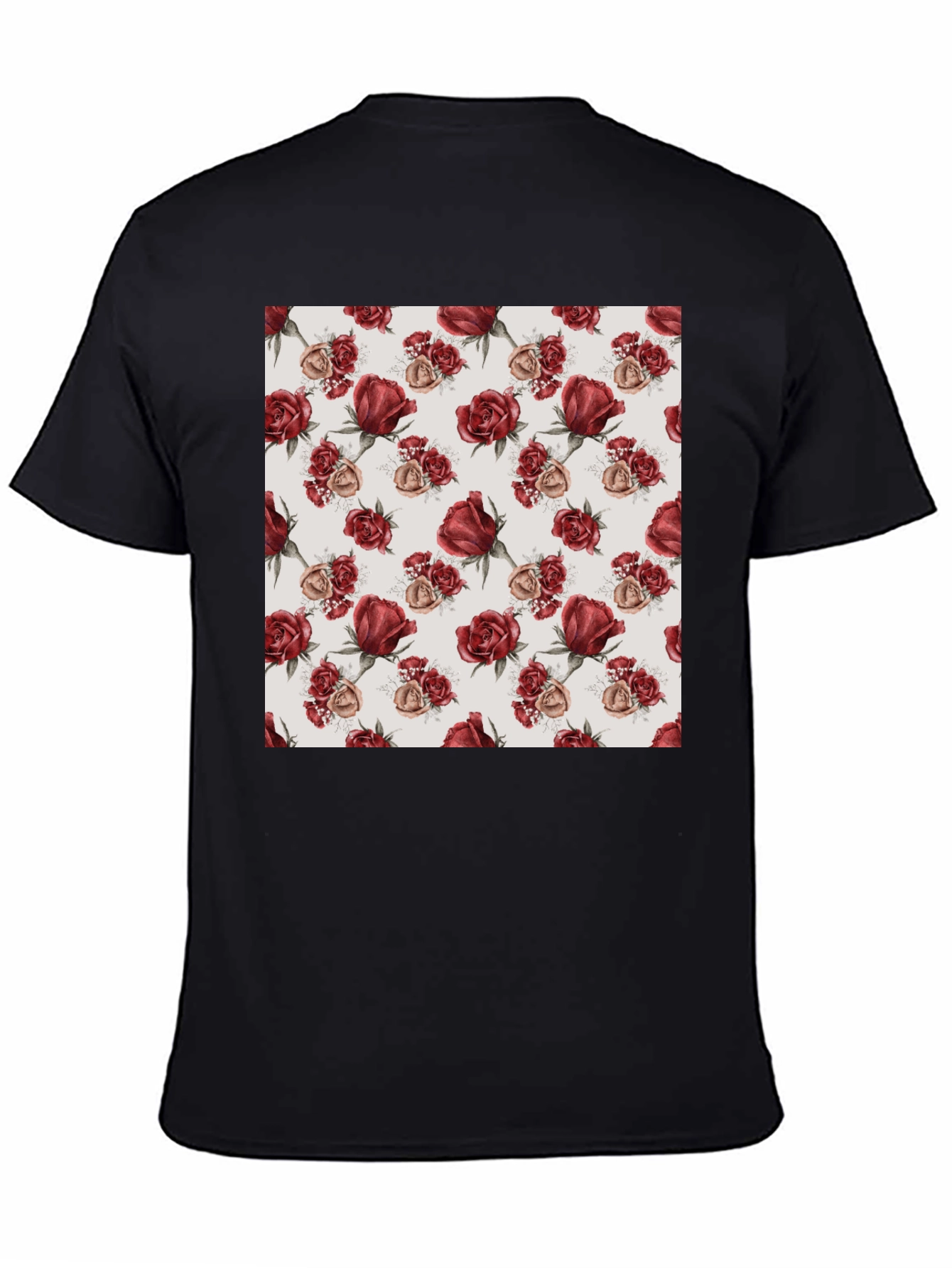 Rose Pattern T-Shirt | Floral Design Tee