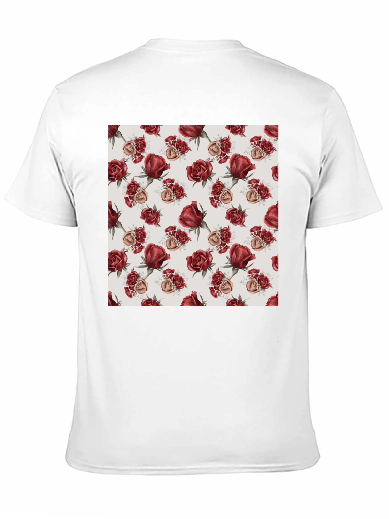Rose Pattern T-Shirt | Floral Design Tee