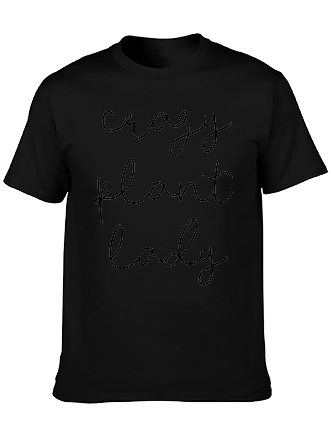 Crazy Plant Lady Black Graphic Tee