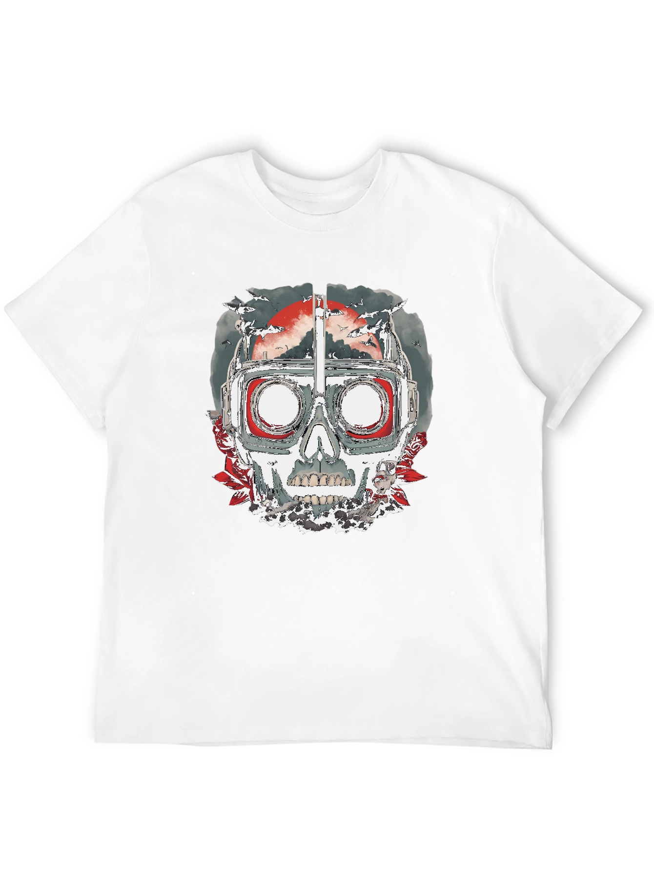 Skull Goggles T-Shirt - Edgy Graphic Tee