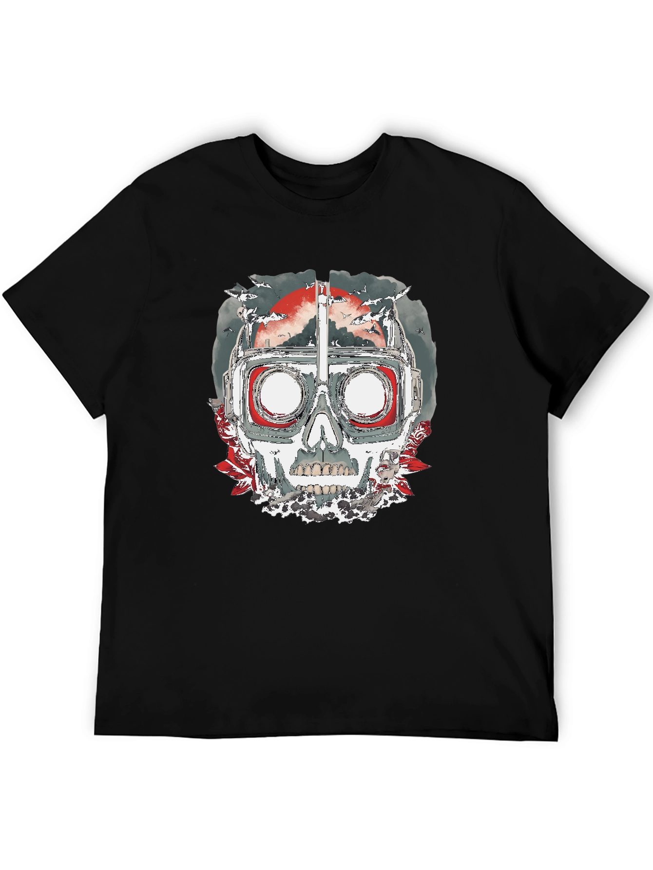 Skull Goggles T-Shirt - Edgy Graphic Tee