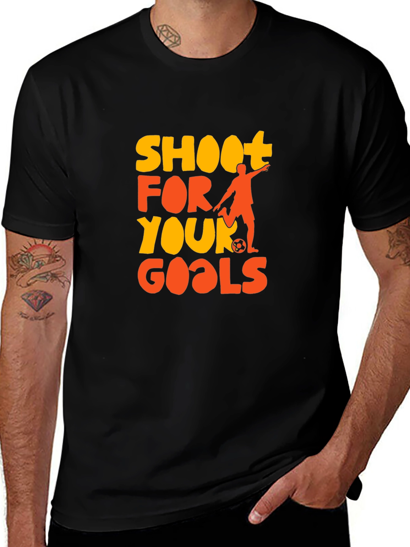 Shoot For Your Goals Soccer Graphic Tee