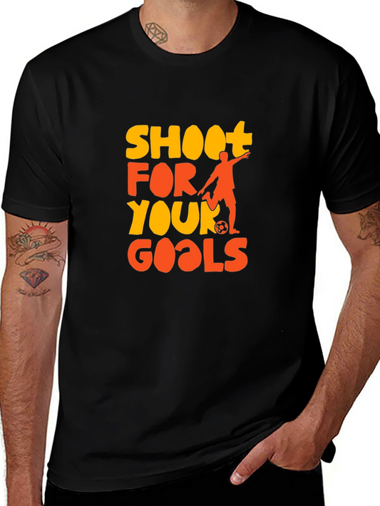 Shoot For Your Goals Soccer Graphic Tee