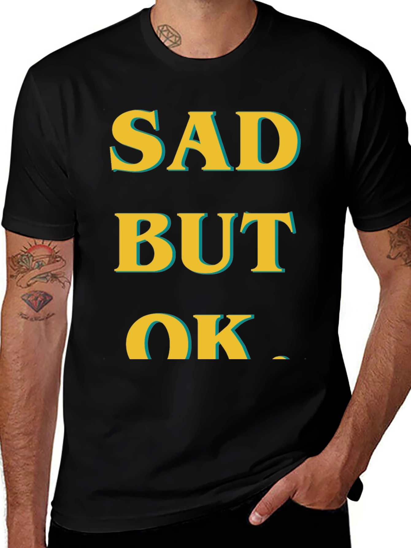 Sad But Ok Mens Graphic T-Shirt