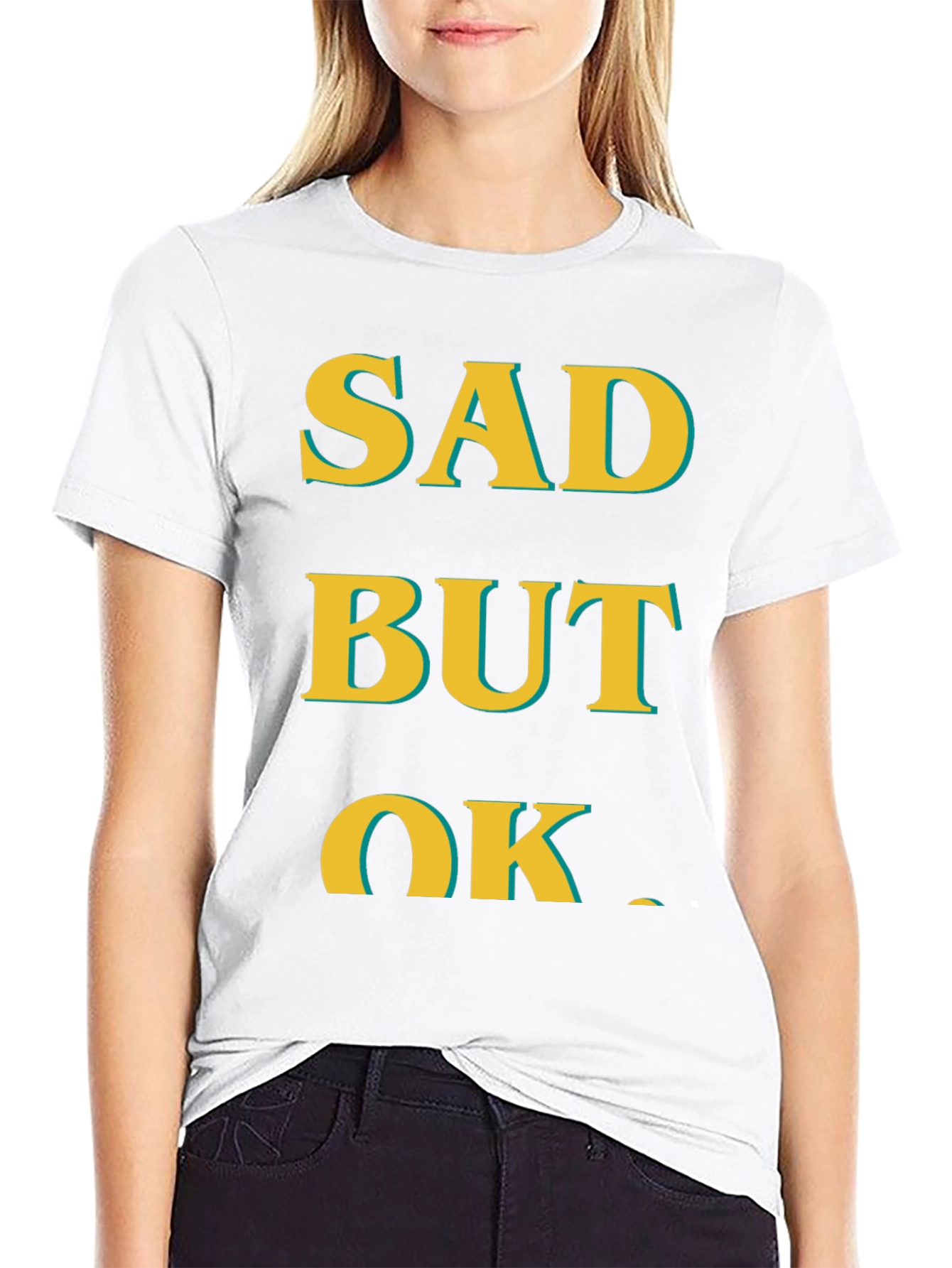 Sad But Ok Mens Graphic T-Shirt