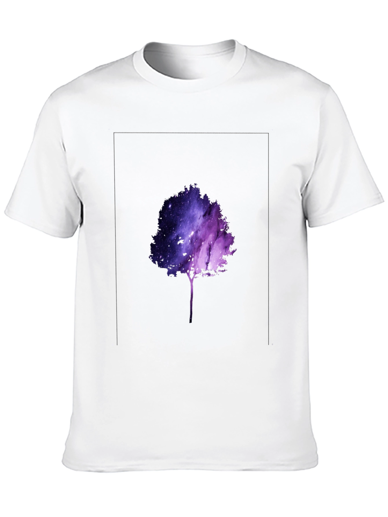 Galaxy Tree Graphic Black T-Shirt
