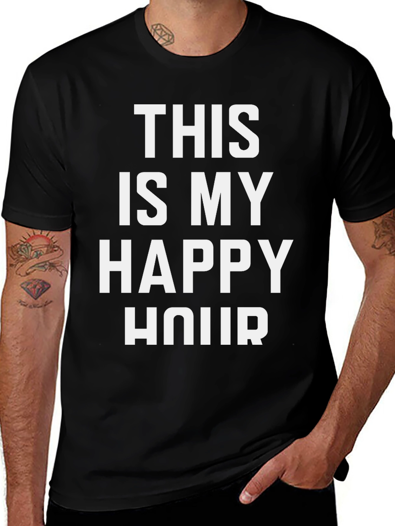 This is My Happy Hour Black T-Shirt