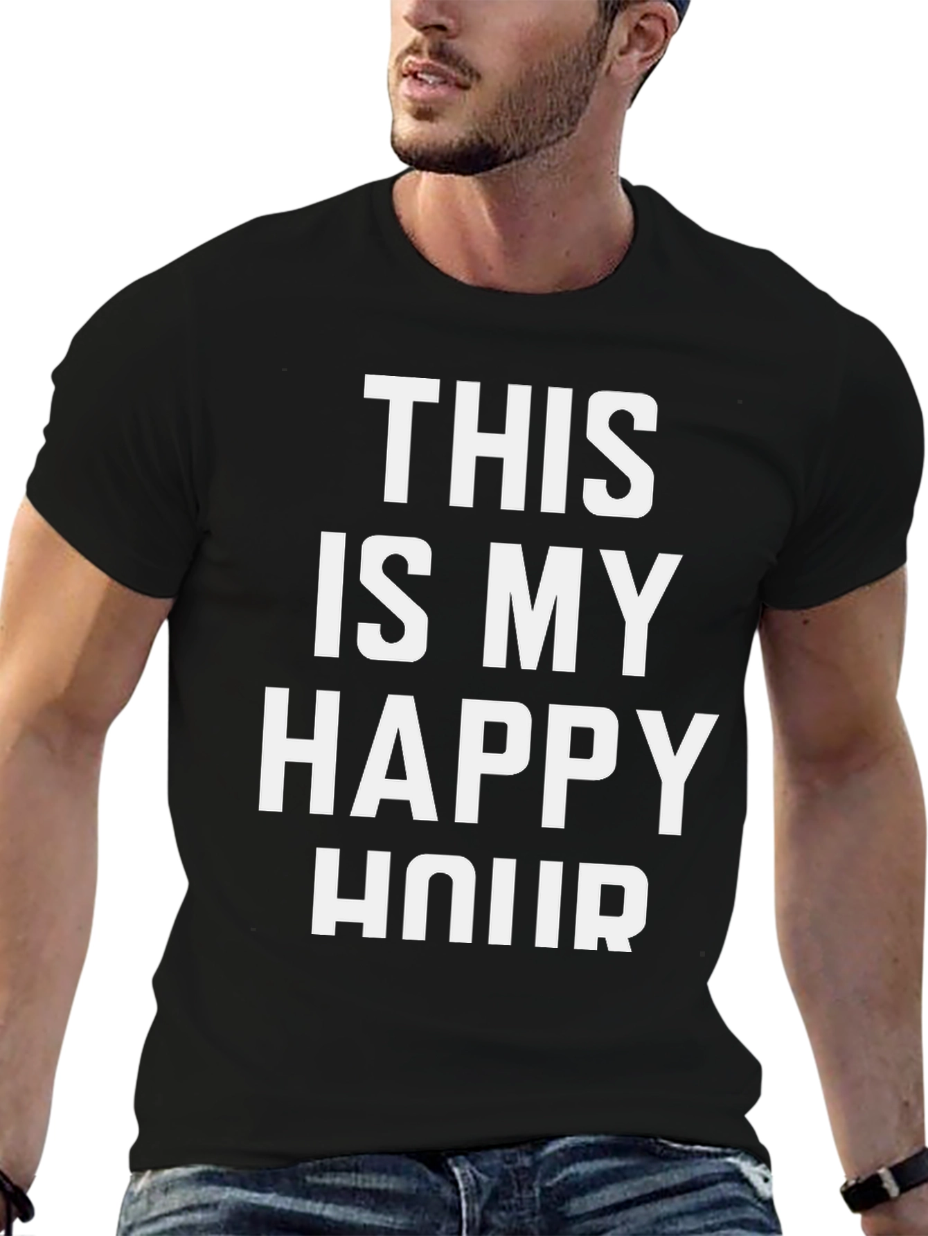 This is My Happy Hour Black T-Shirt