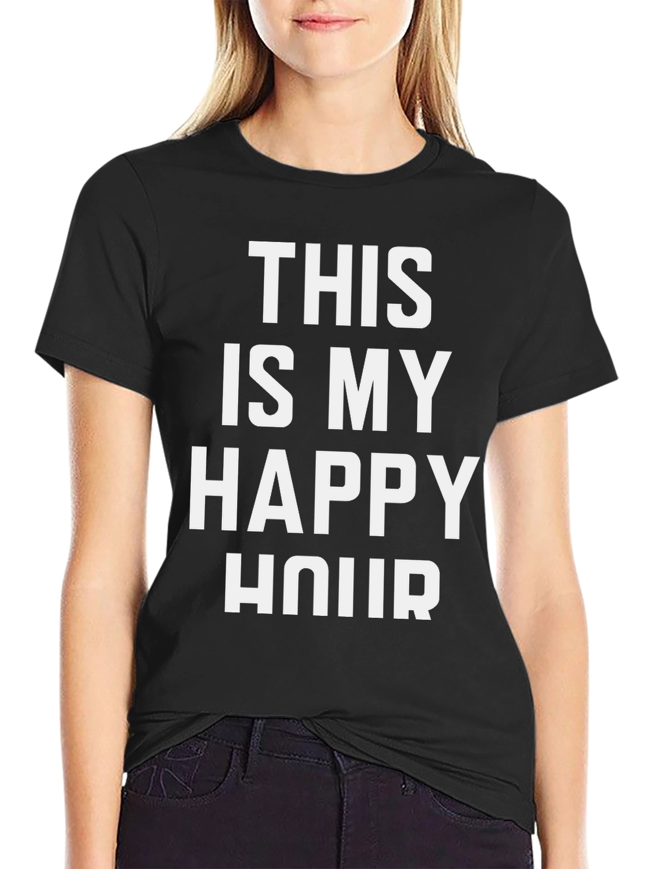 This is My Happy Hour Black T-Shirt