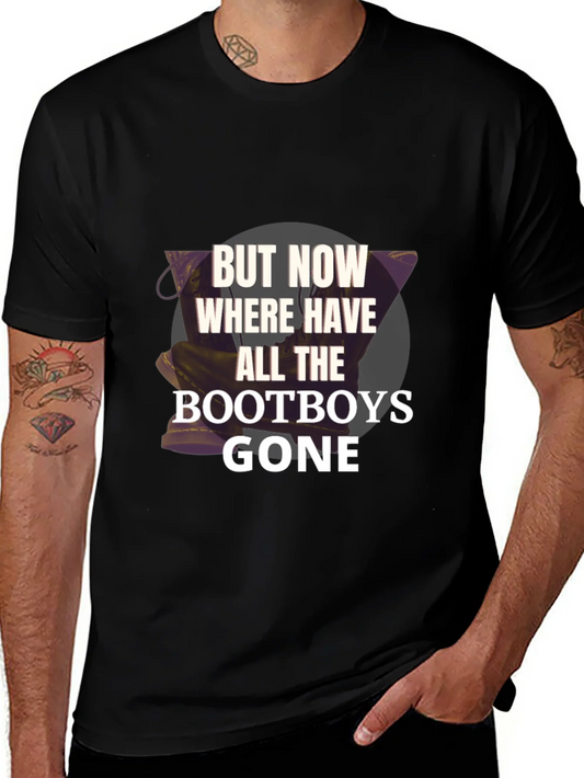 Bootboys Gone Graphic Tee - Novelty Print Shirt