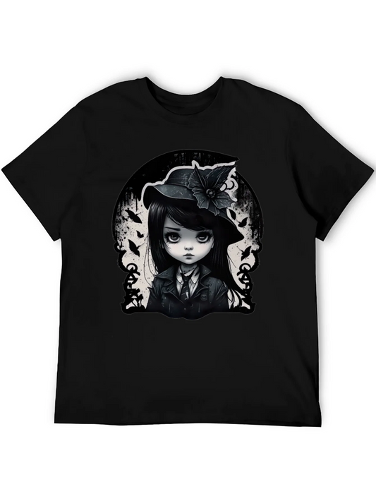 Gothic Anime Girl T-Shirt - Dark & Stylish
