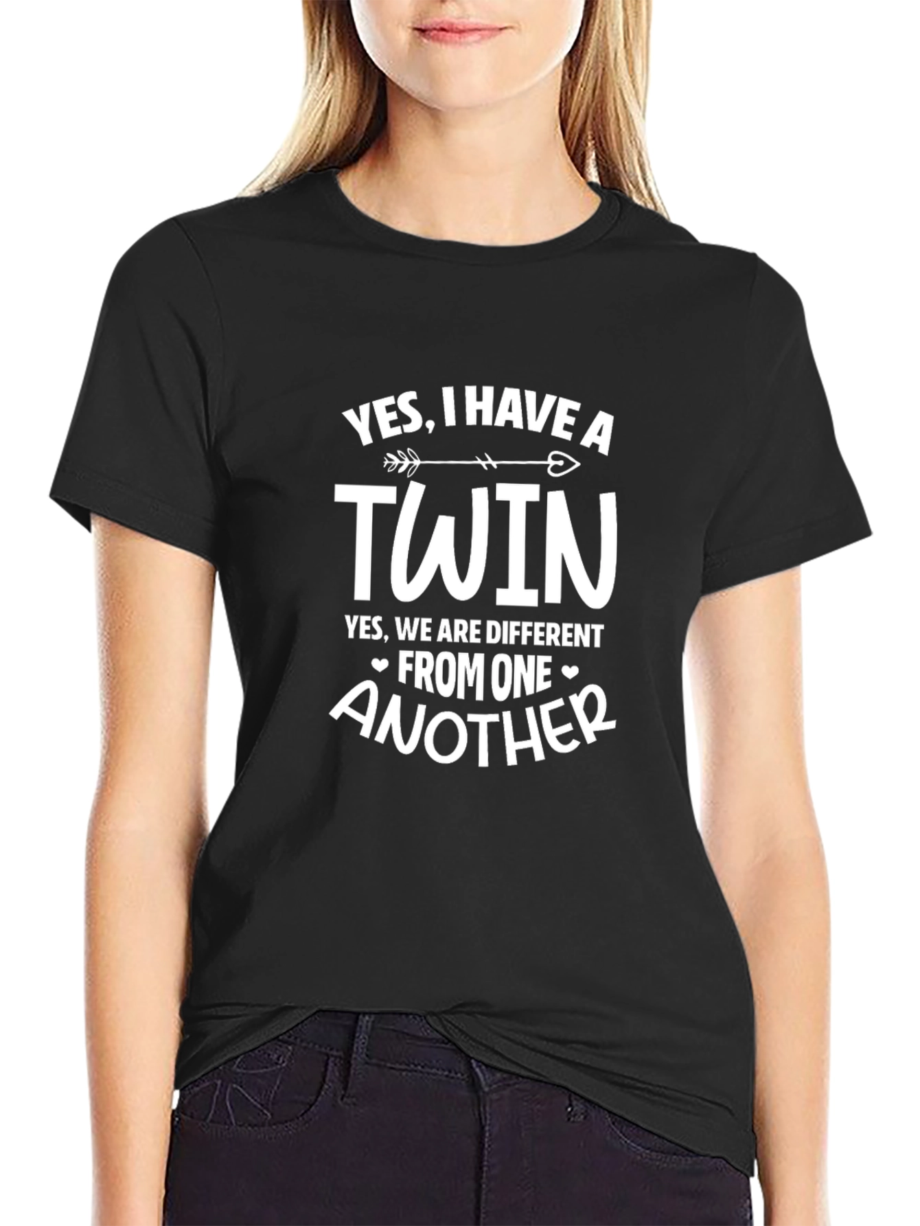 Yes I Have a Twin - Novelty Graphic T-Shirt