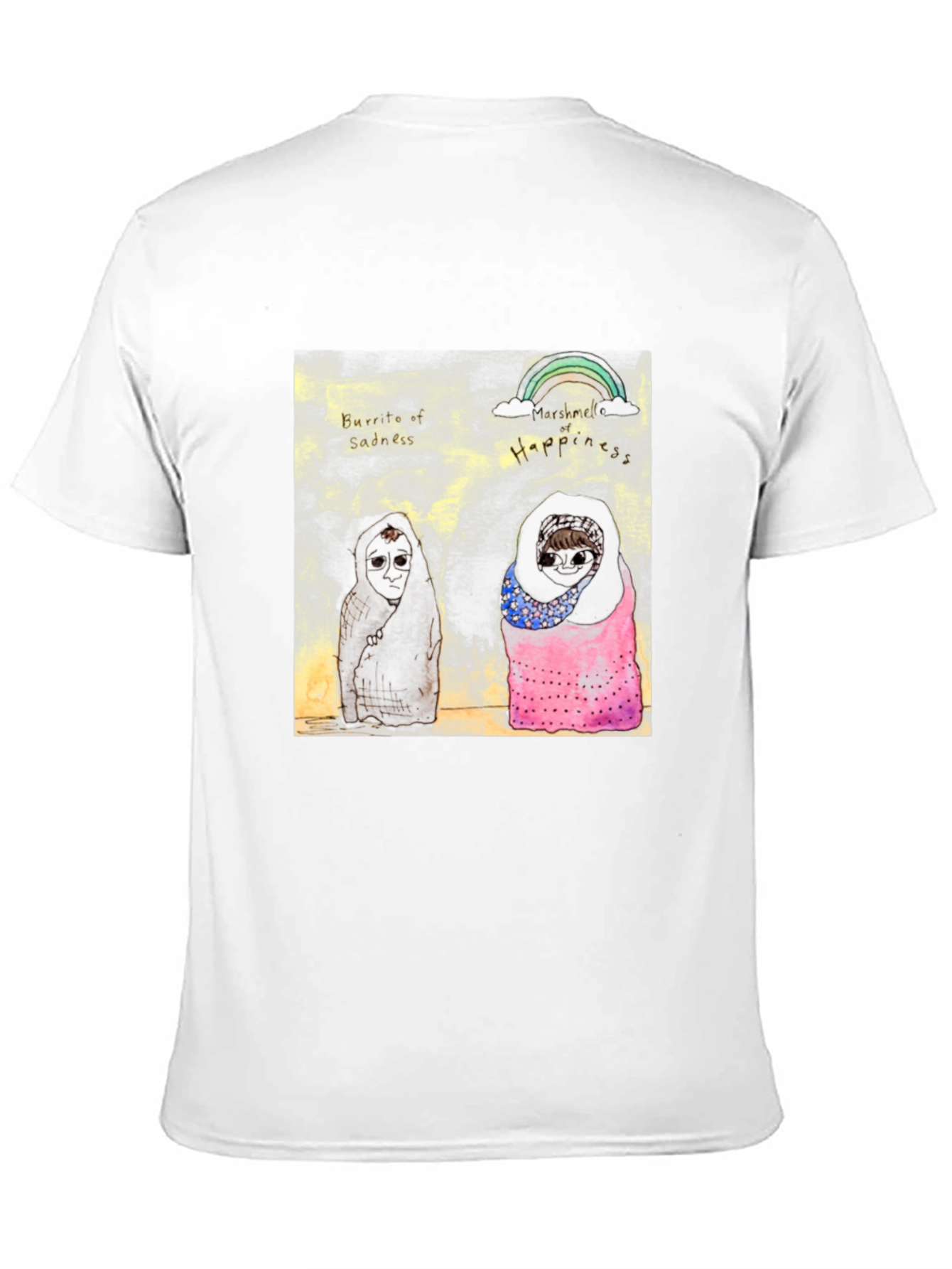 Unique Graphic Print Black T-Shirt