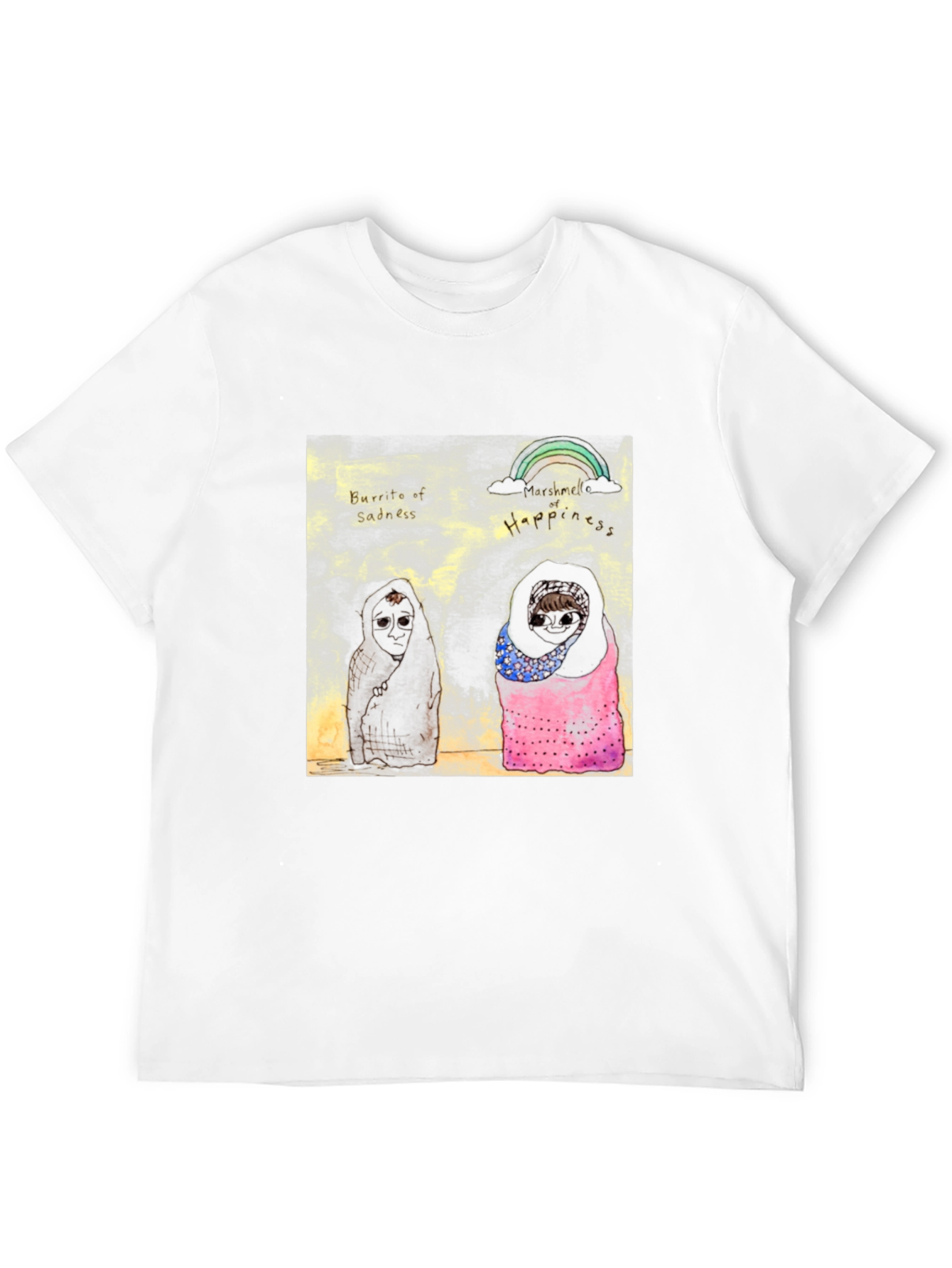 Unique Graphic Print Black T-Shirt