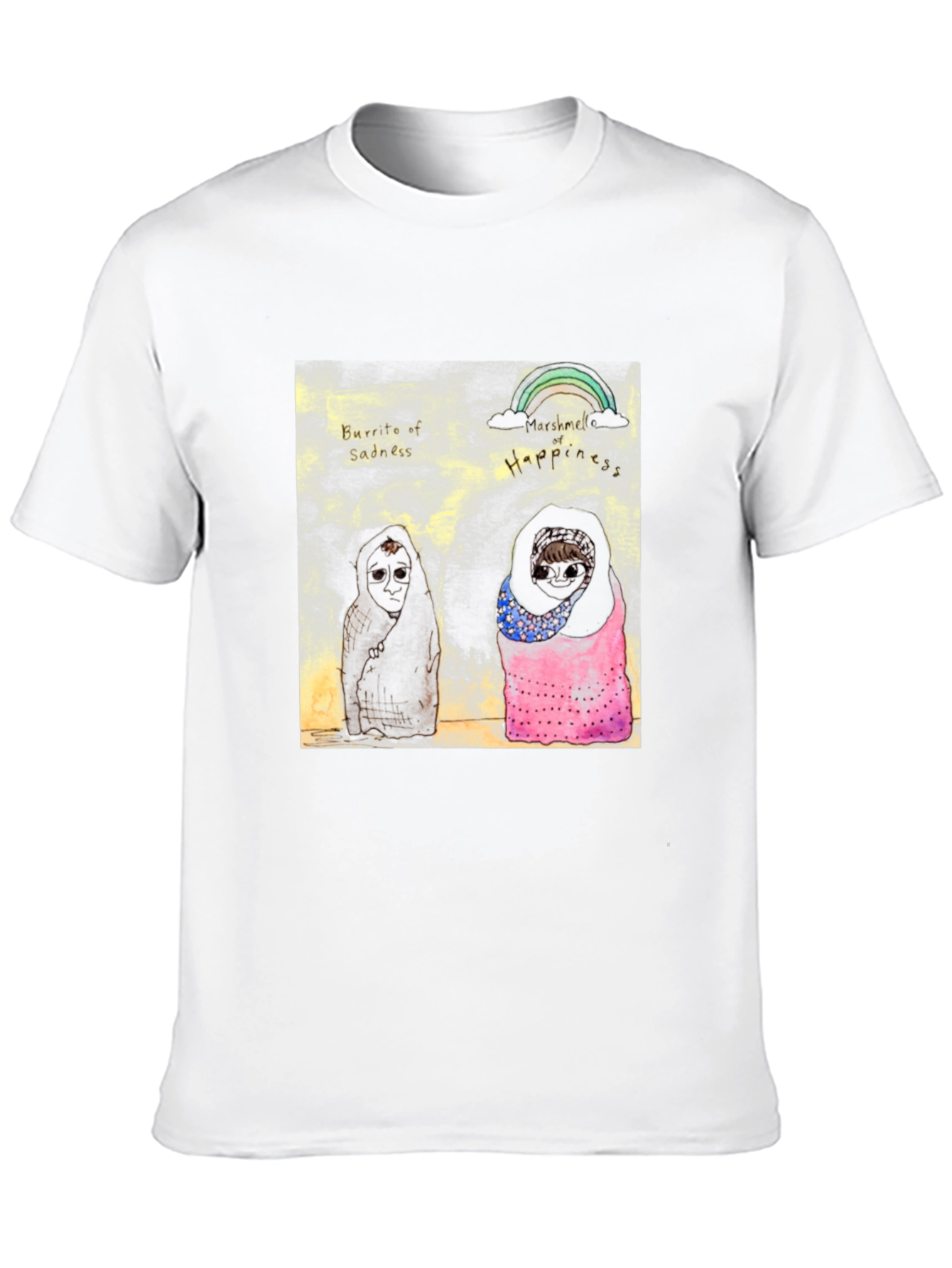 Unique Graphic Print Black T-Shirt
