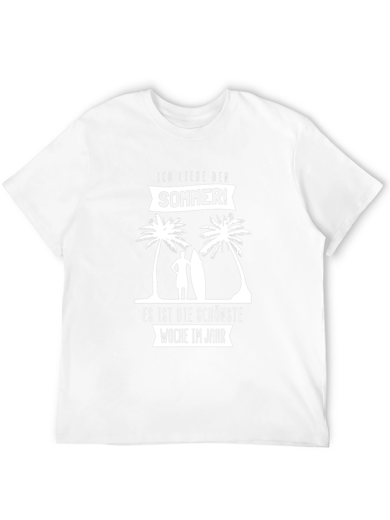 Ich Liebe Den Sommer Black Graphic Tee