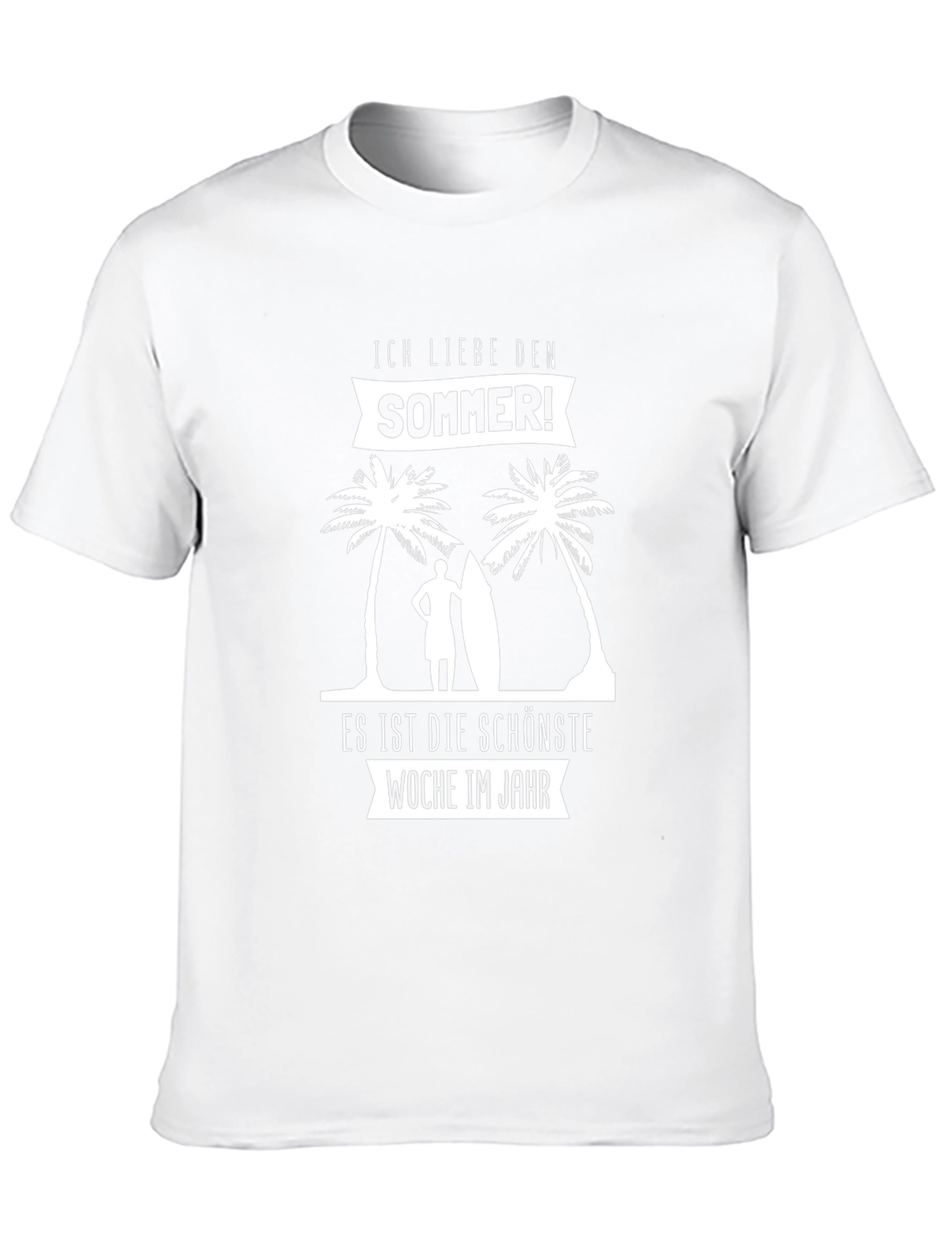 Ich Liebe Den Sommer Black Graphic Tee