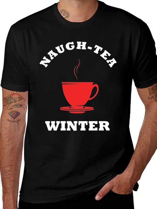 Naugh-Tea Winter T-Shirt - Festive Holiday Apparel