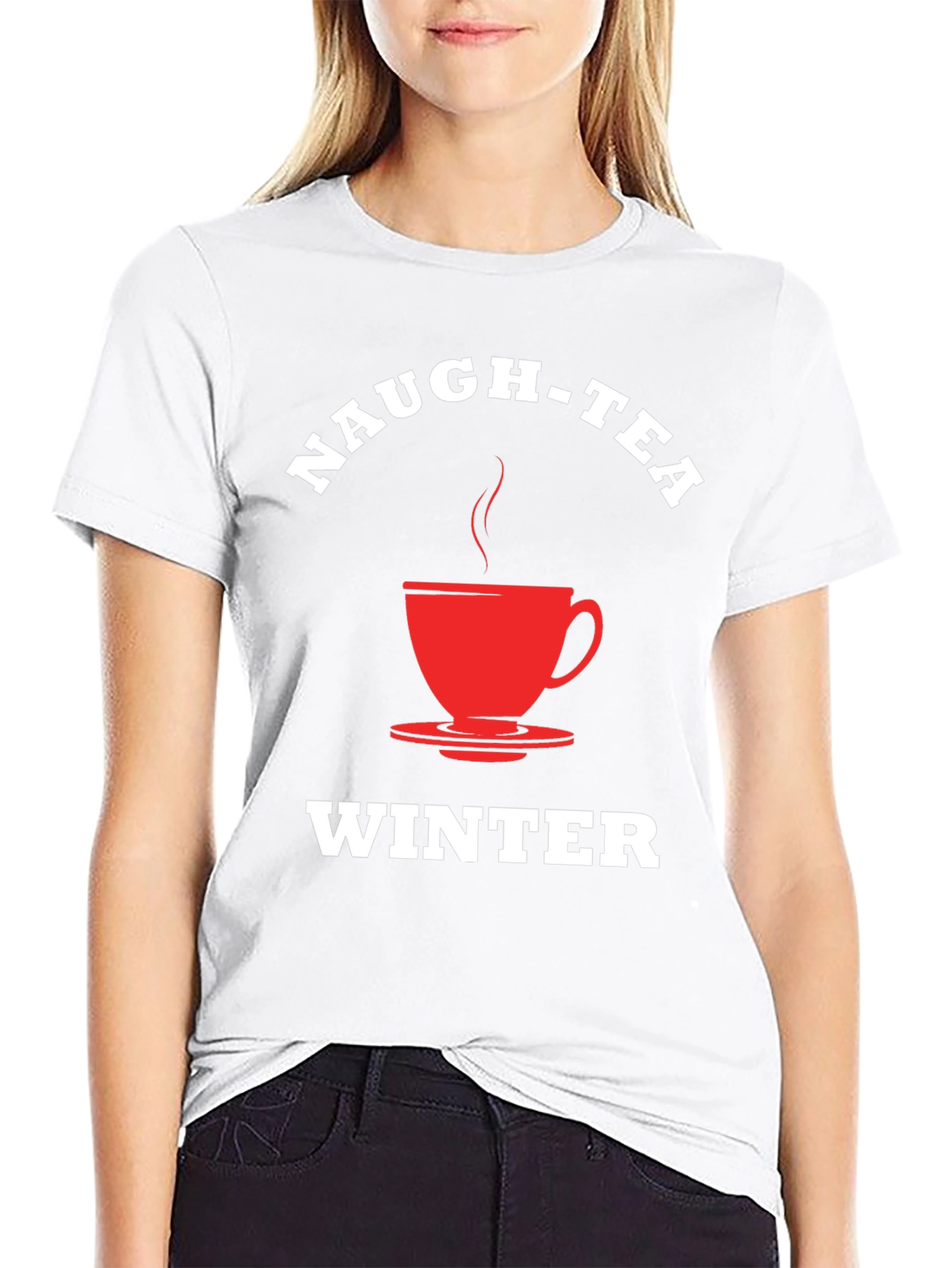 Naugh-Tea Winter T-Shirt - Festive Holiday Apparel