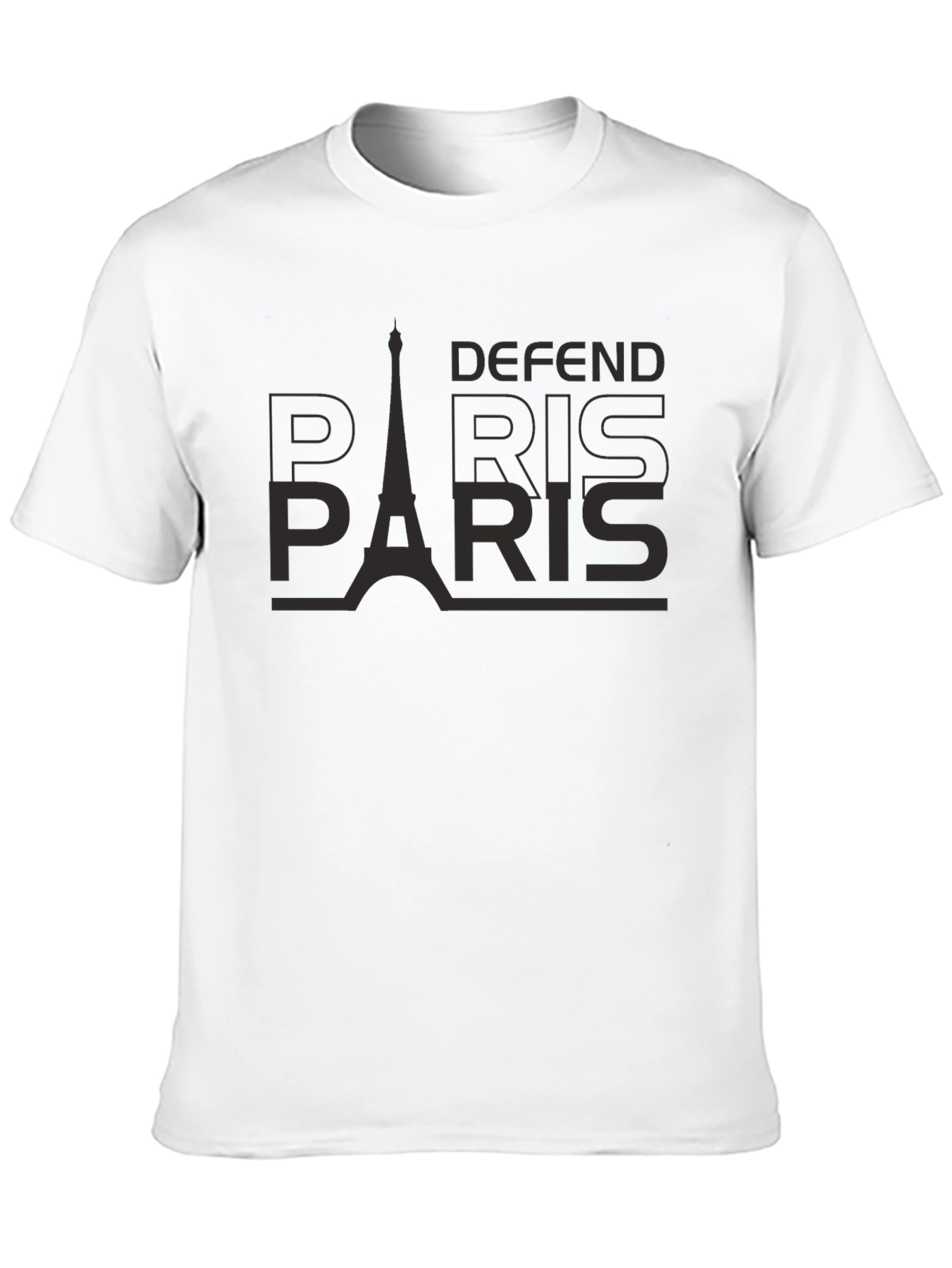 Defend Paris Black Graphic Tee